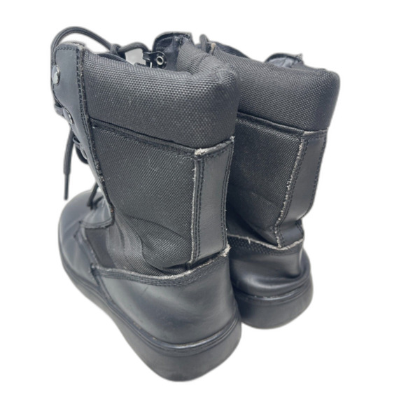 Black Leather Upper Combat Work Cadet Boots Oil Resistant Style #9860 Men\'s Sz 8 main image 7